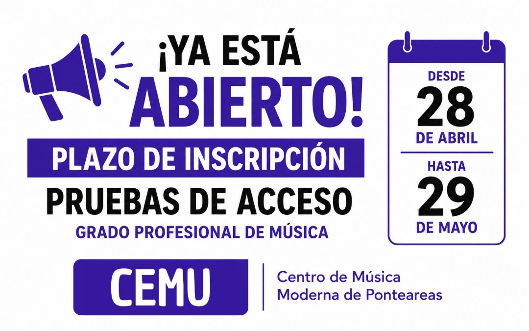 Abierto el plazo a las Pruebas de Acceso a Grado Profesional